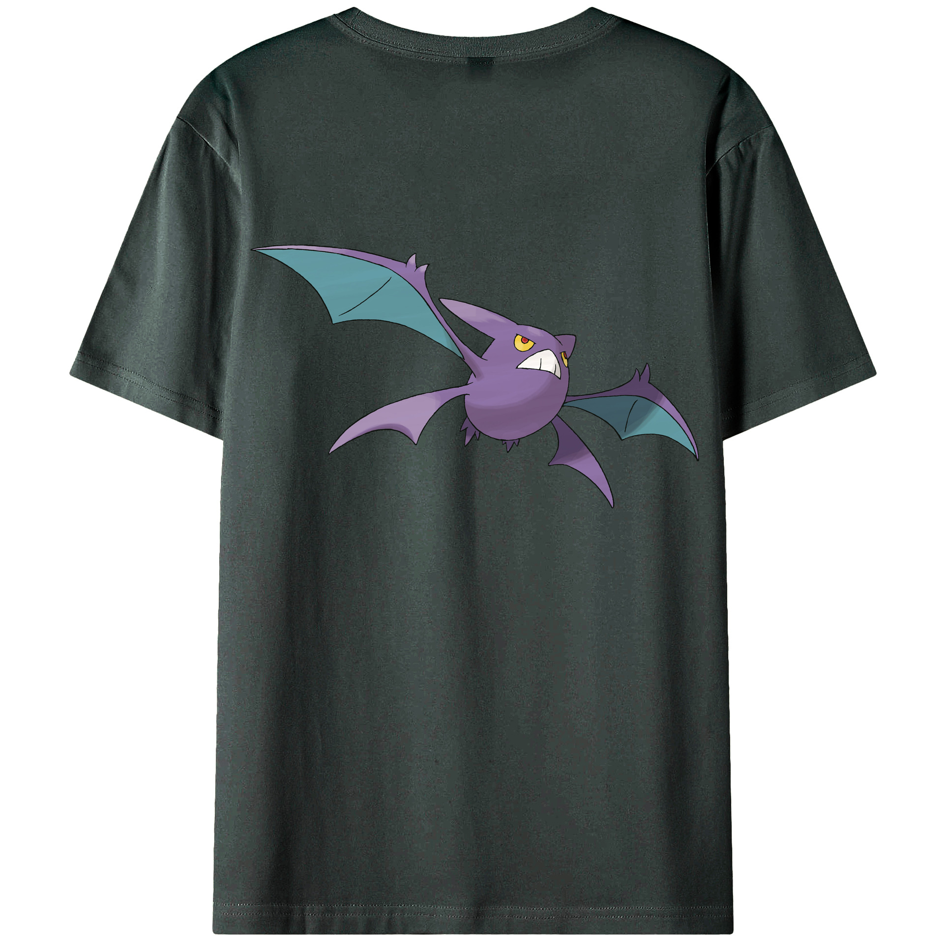 （画像用） ポケットモンスター Pokémon 綿100％ メンズ半袖Tシャツ（バックプリント） 通気性